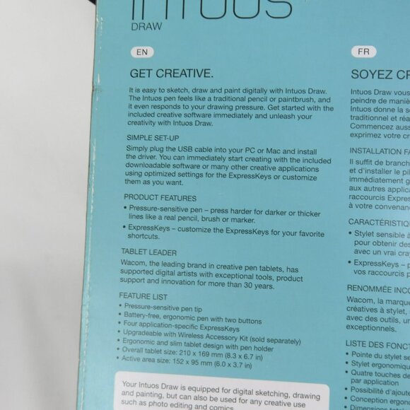 Intuos Draw Creative Tablet & Pen by WACOM with RISC OS driver NEW Complete - Picture 7 of 11